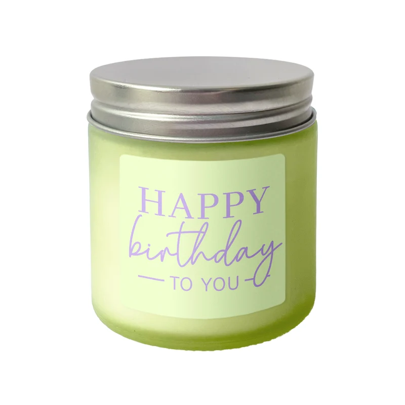 Grafik Werkstatt Kerze „Happy Birthday“