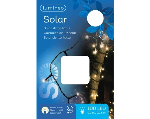 Solar Strangbeleuchtung warmweiß 9,9m