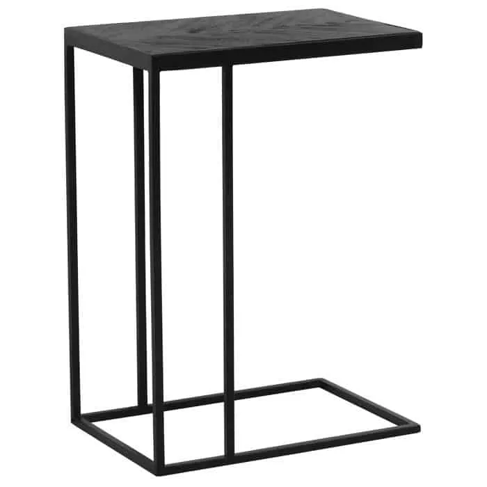 Beistelltisch CHISA holz schwarz-schwarz 45x30x62 cm