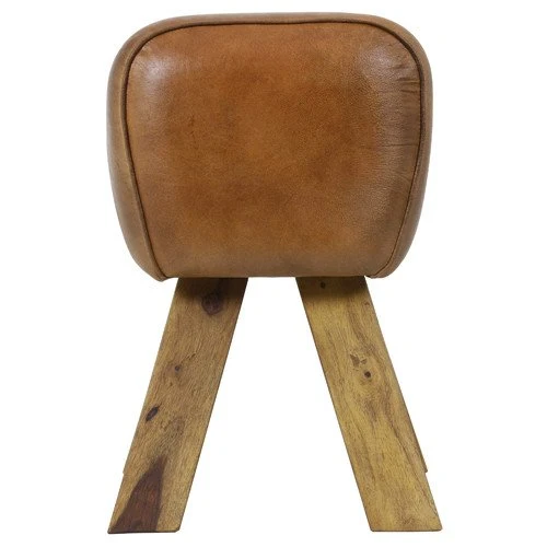 Sitzbank RAMY Leder Braun 87x30x46 cm