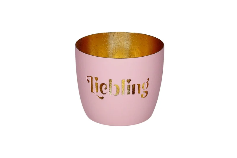 GiftCompany Madras Windlicht Herzklopfen rose