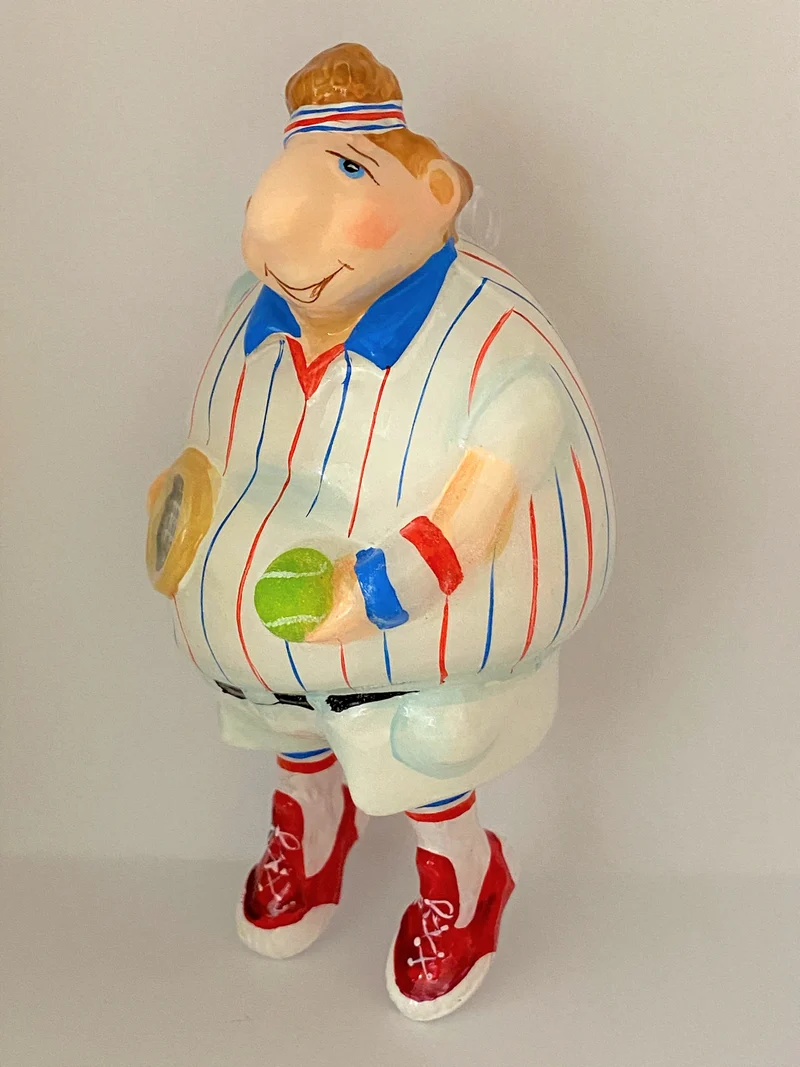 Tennisspieler, Karikatur MOSTOWSKI KOMOZJA