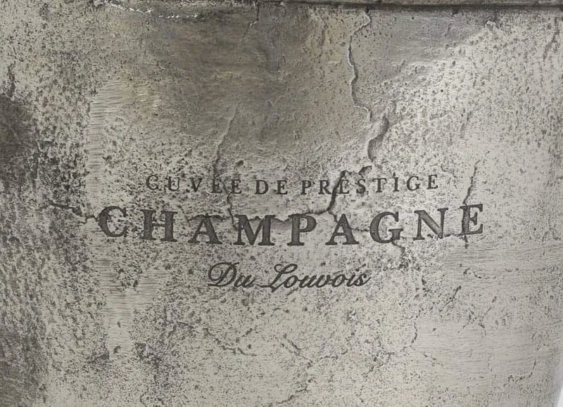 Sektkühler CRISTAL silber 39x25x25 cm