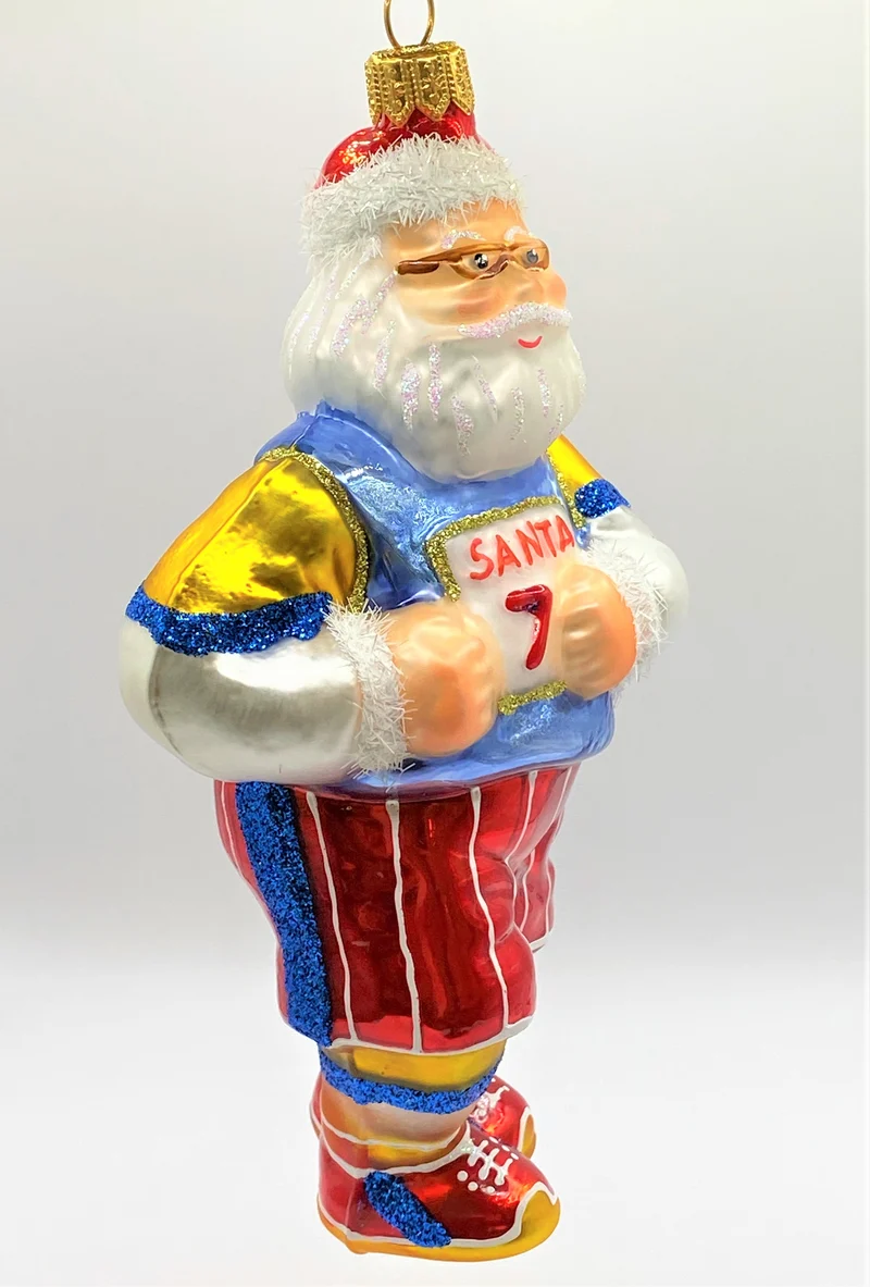 Santa läuft den Marathon