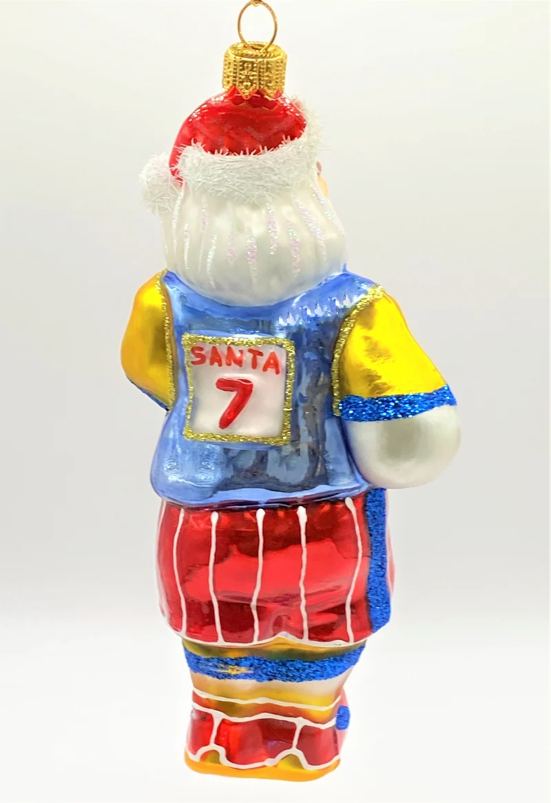 Santa läuft den Marathon
