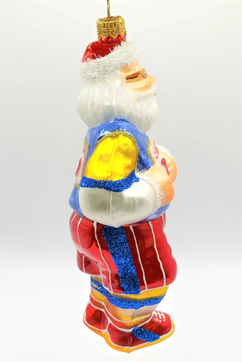 Santa läuft den Marathon