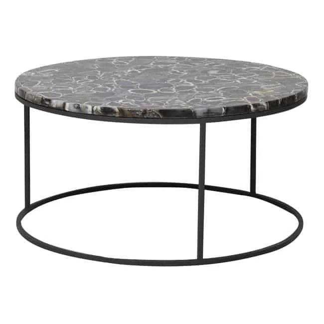 Couchtisch AXAT Achat braun-schwarz