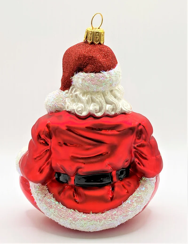 Santa entspannt sich mit Yoga
