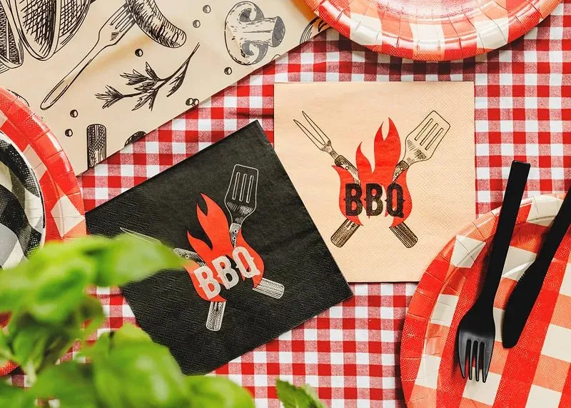 BBQ-Servietten, 33 cm, 20 Stück