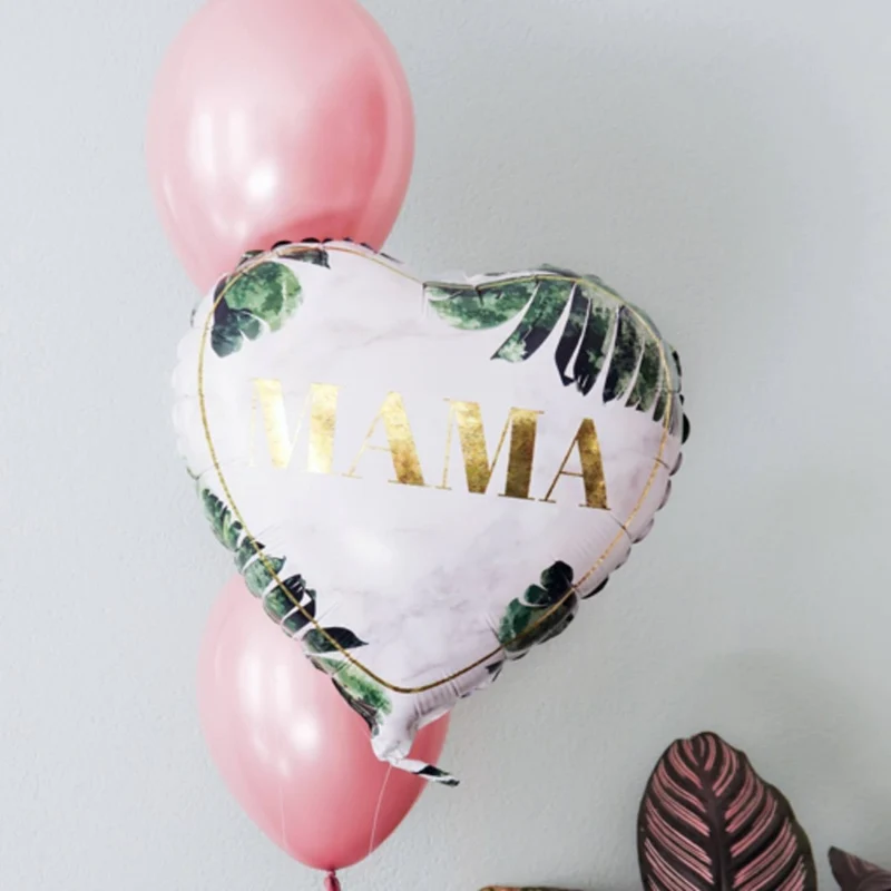 Muttertag-Heliumballon Herz „Mama“ (leer) 45 cm