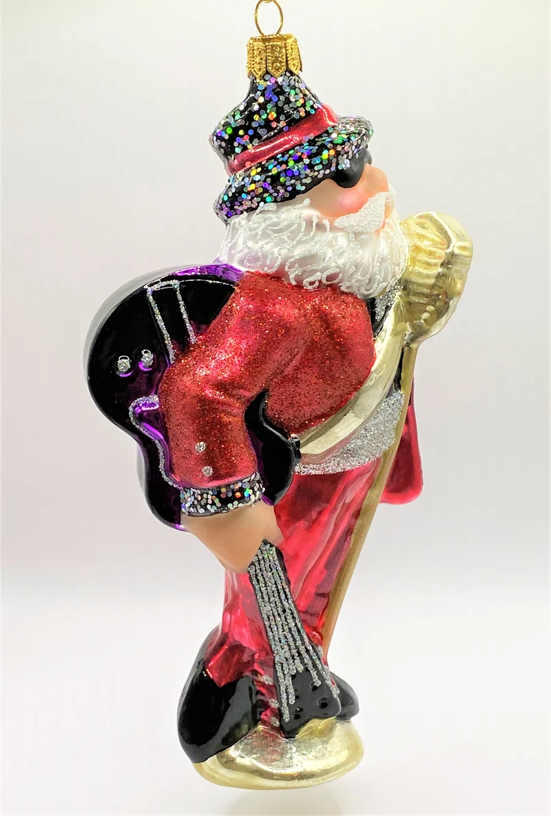 Santa Claus gibt ein Rock-Konzert