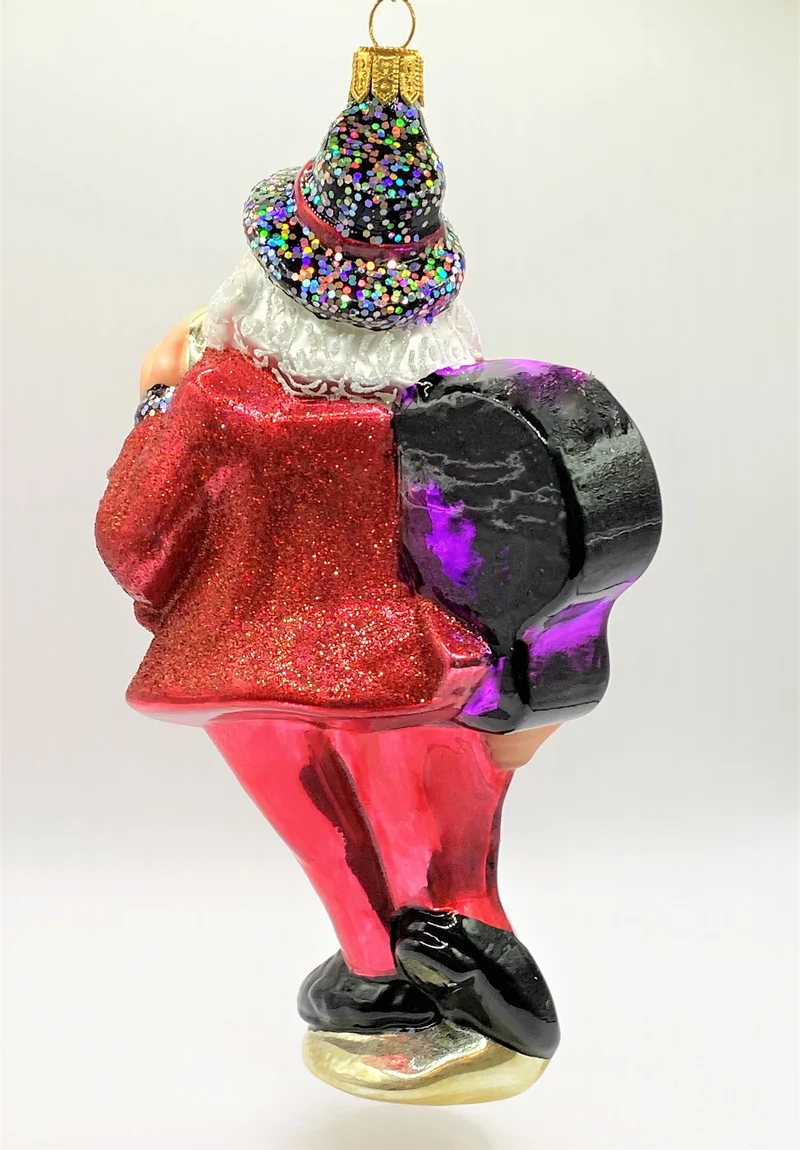 Santa Claus gibt ein Rock-Konzert