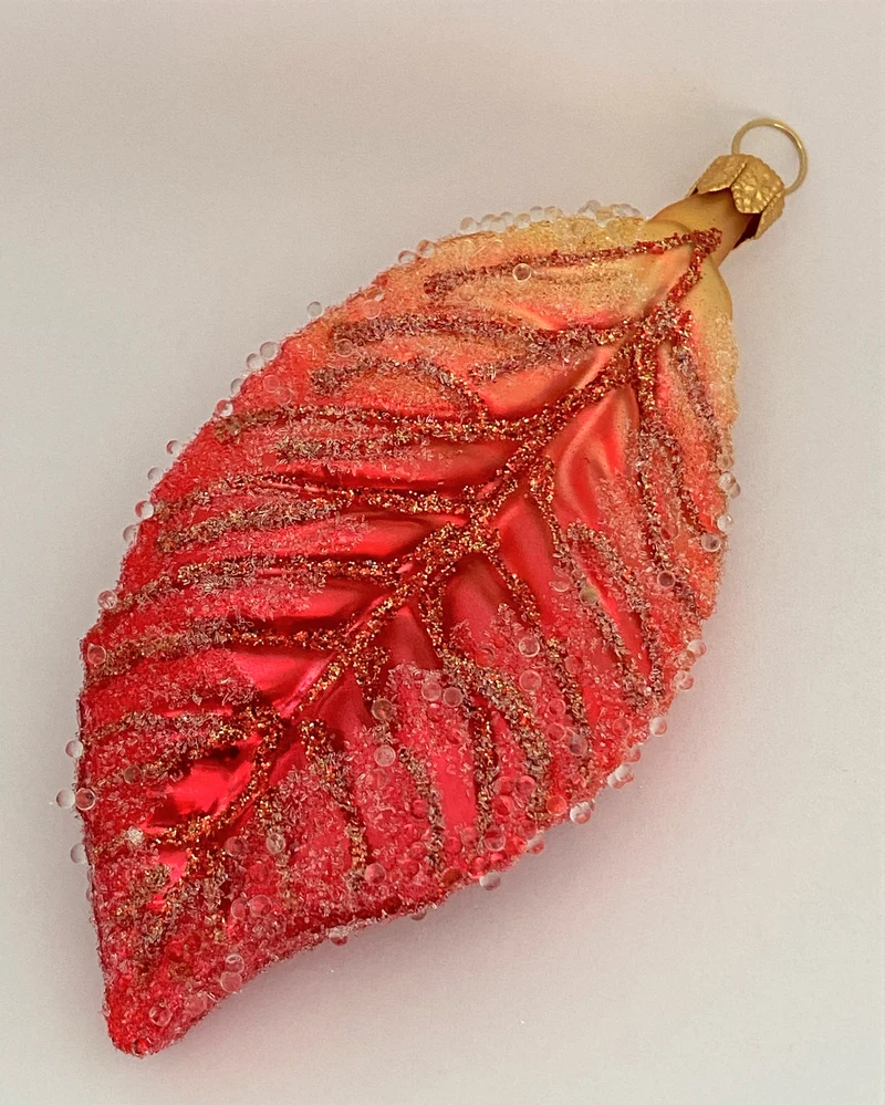Kirschbaum-Blatt Herbstfrost