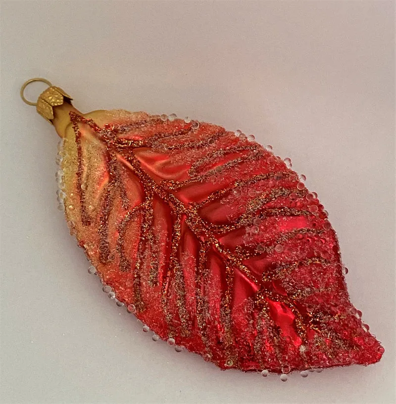 Kirschbaum-Blatt Herbstfrost
