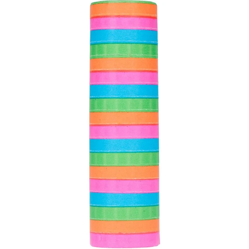 Farbige Serpentine, leuchtende Farben, 4 m, 3 Stück