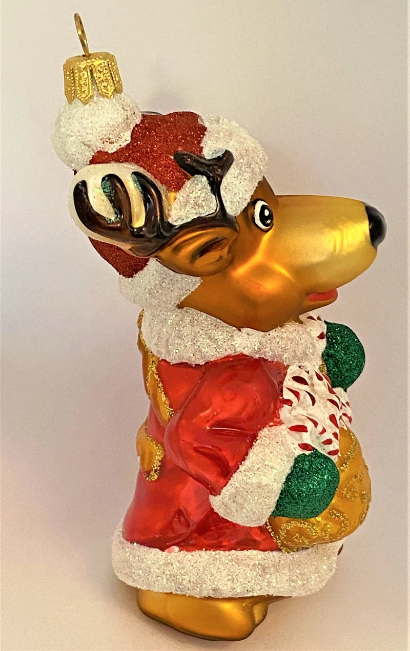 Rentier Rudolf hilft dem Santa Claus