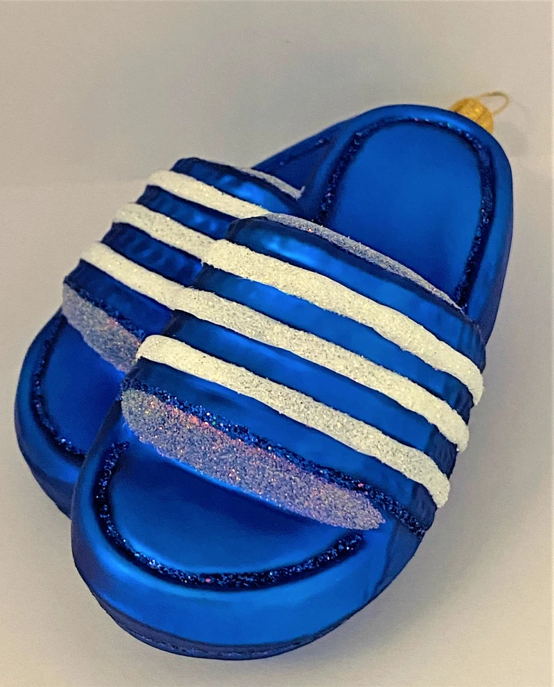 Blaue Bade-Sandalen
