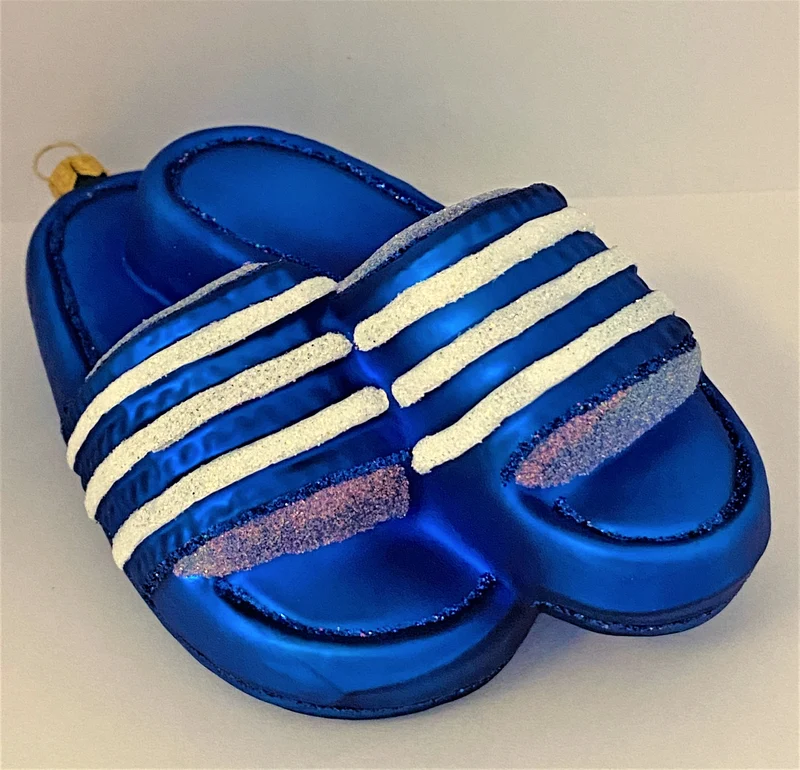 Blaue Bade-Sandalen