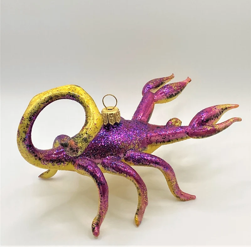 Grosser Skorpion, violett/gelb