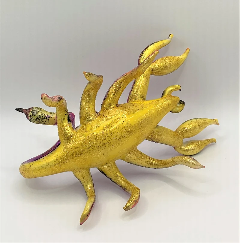 Grosser Skorpion, violett/gelb