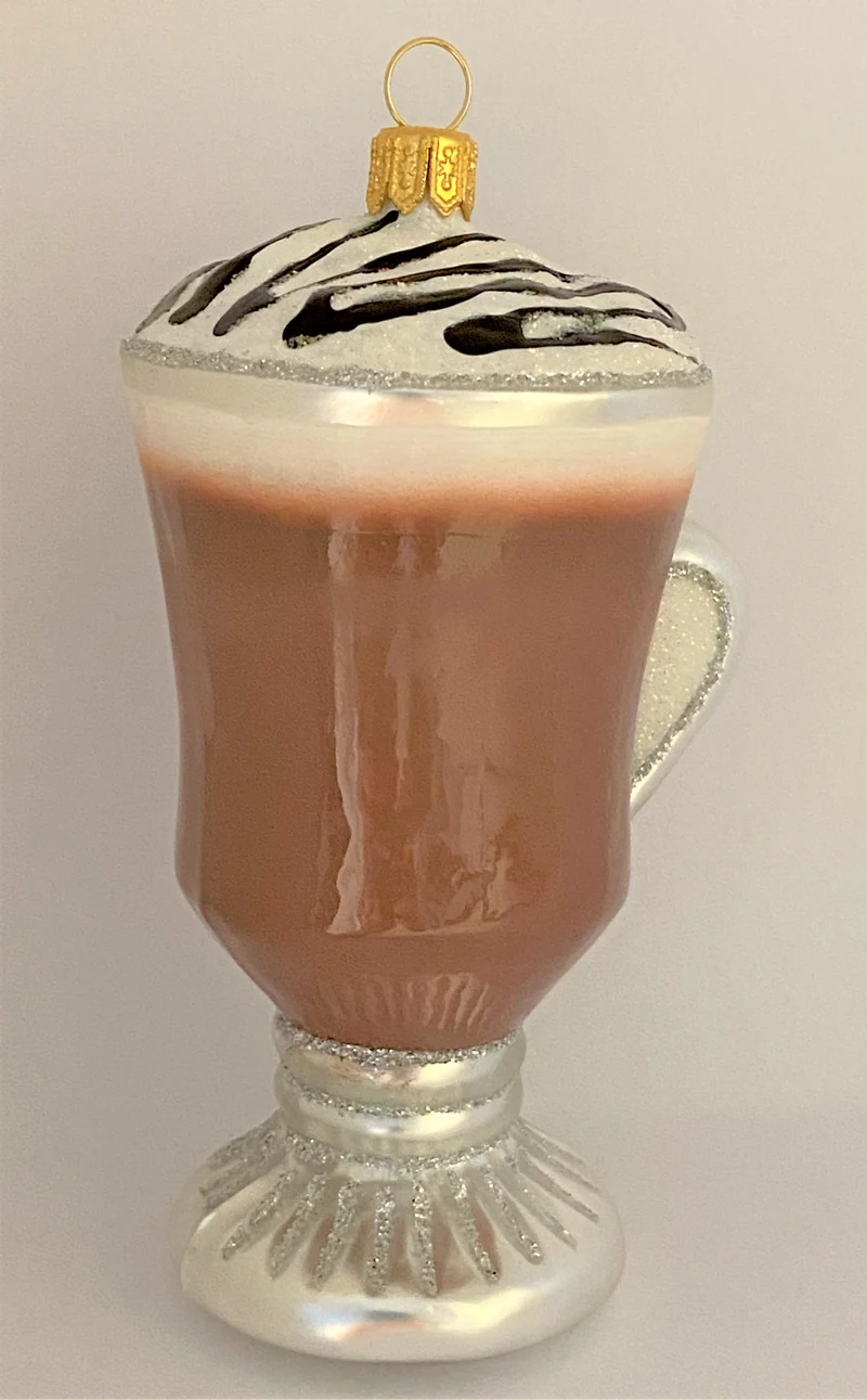 Heisse Schokolade im Glas
