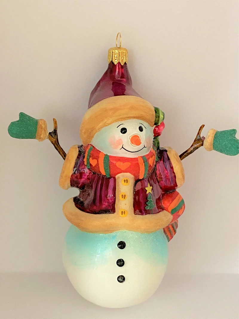 Schneemann-Mädchen mit Herzchenschal, KOMOZJA MOSTOWSKI