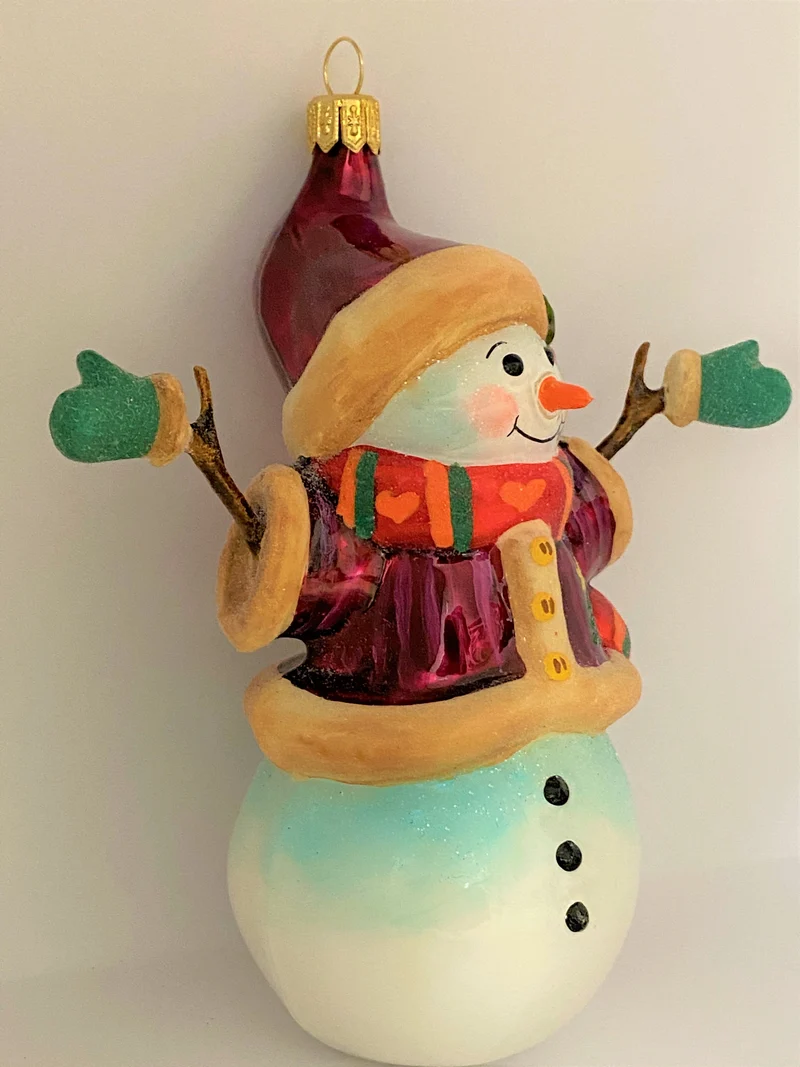 Schneemann-Mädchen mit Herzchenschal, KOMOZJA MOSTOWSKI