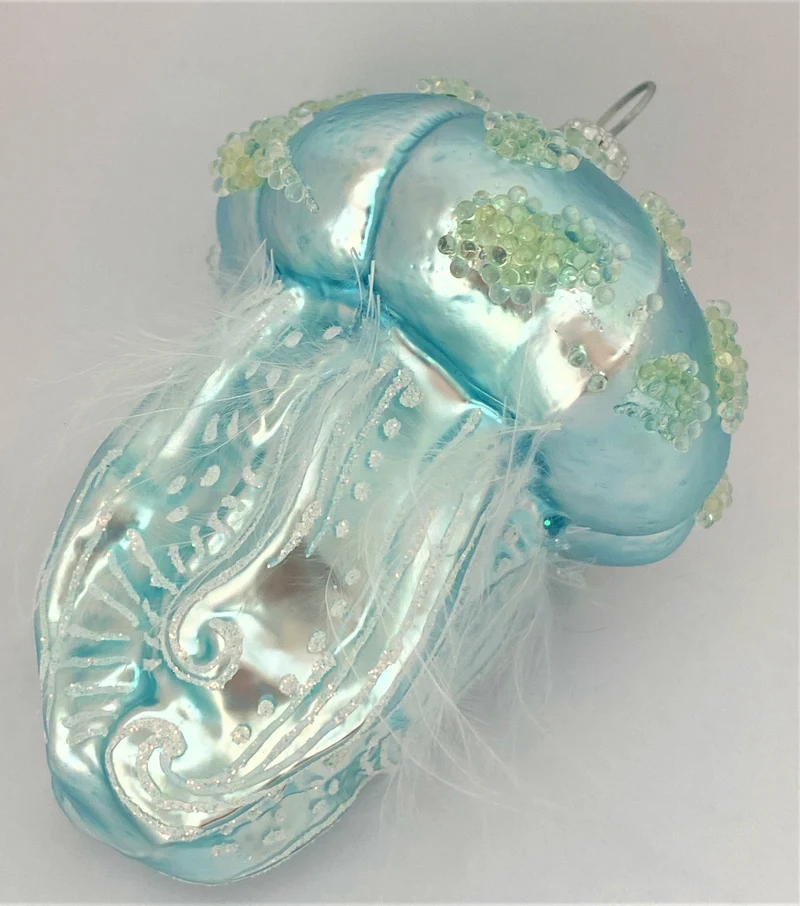 Hellblaue Qualle