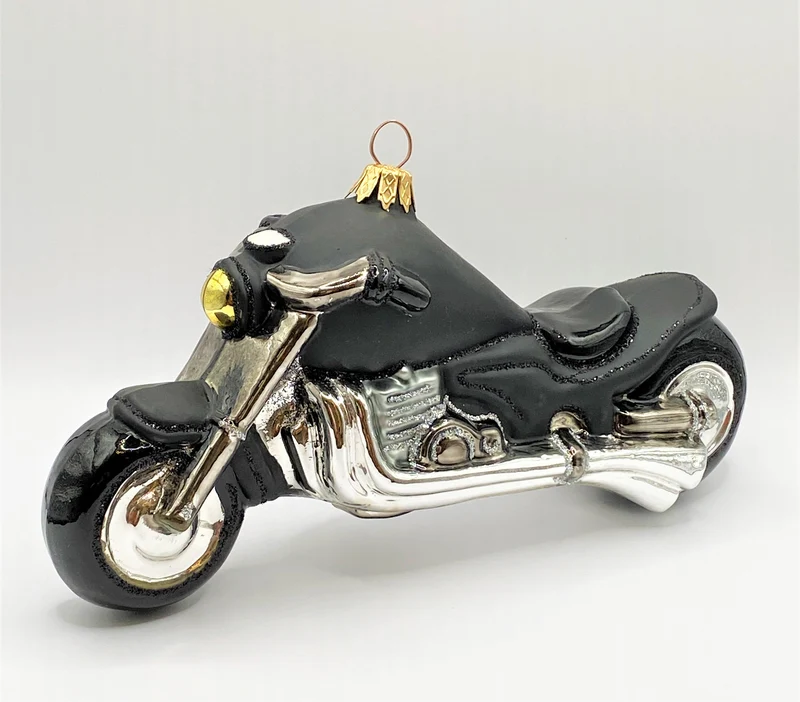 Schwarzes Motorrad