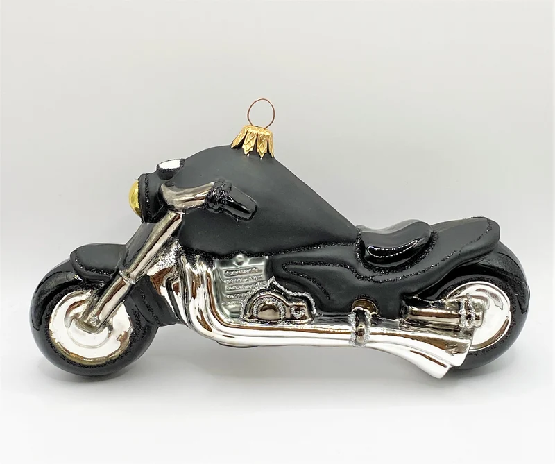 Schwarzes Motorrad