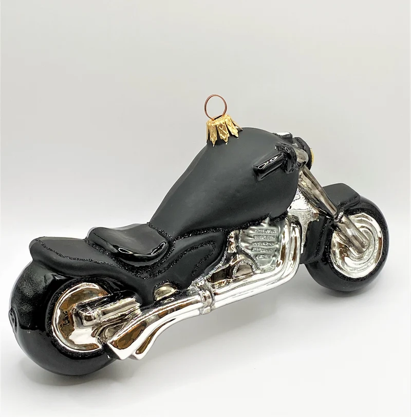 Schwarzes Motorrad