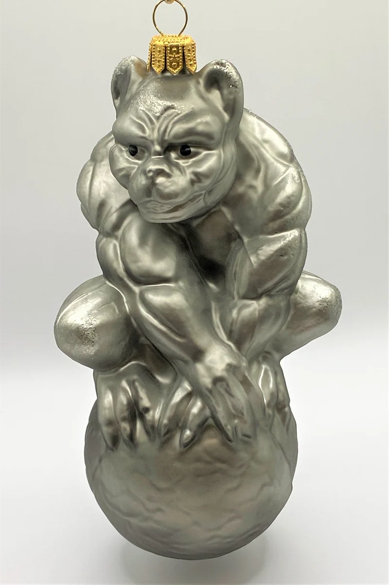 Gargoyle, gotischer Wasserspeier, grau