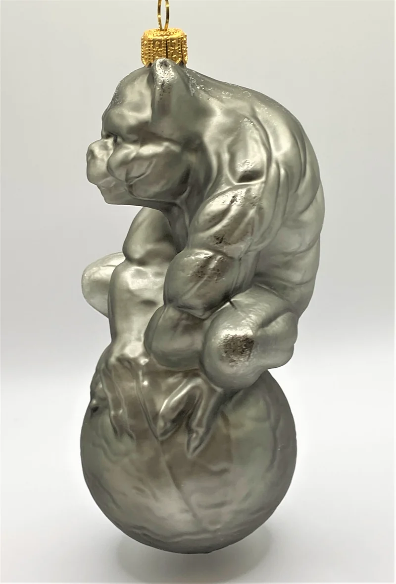 Gargoyle, gotischer Wasserspeier, grau