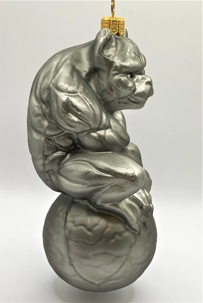 Gargoyle, gotischer Wasserspeier, grau