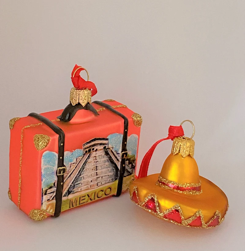 Mexiko, Set mit Reisekoffer