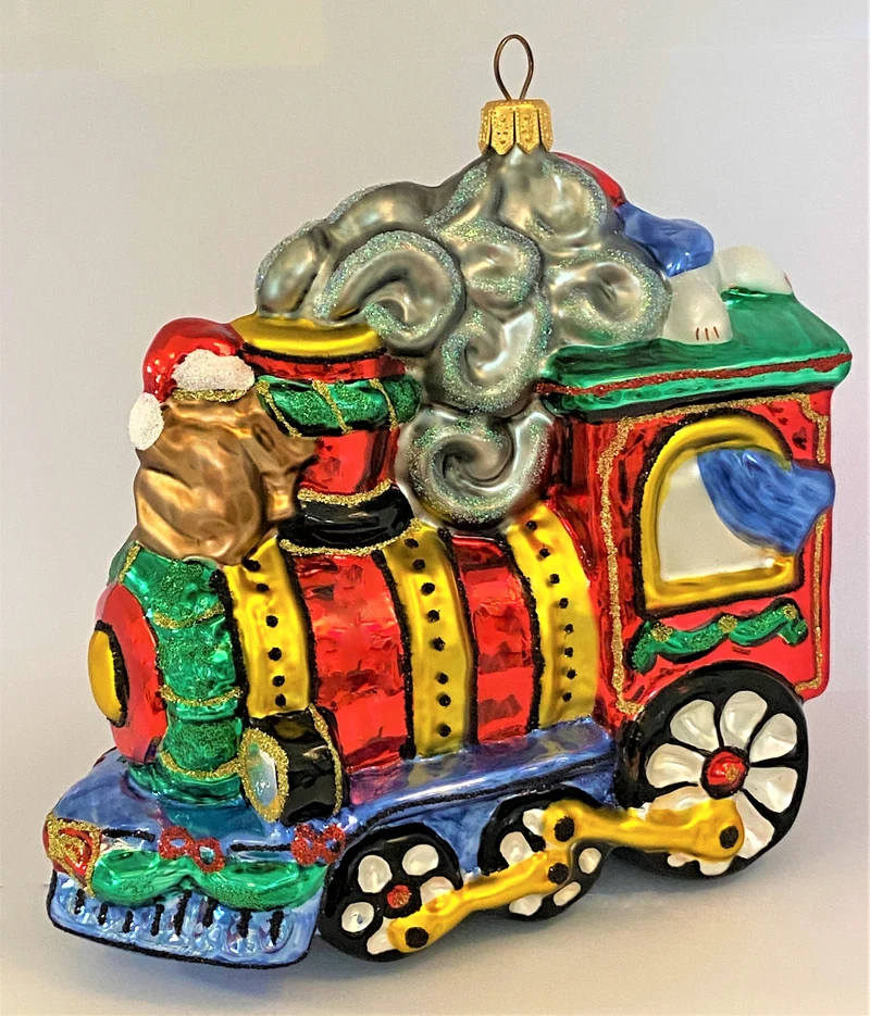 Der Weihnachtszug ist mit den Plüschtieren unterwegs