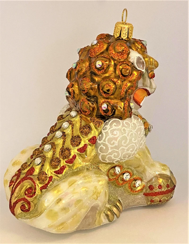 Wächter-Löwen Paar, Fu-Hunde Paar, GlitterLab