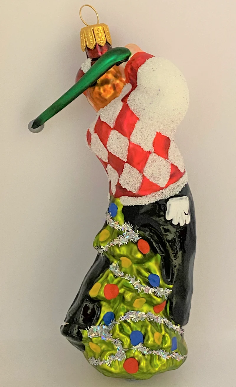 Golfer beim Abschlag