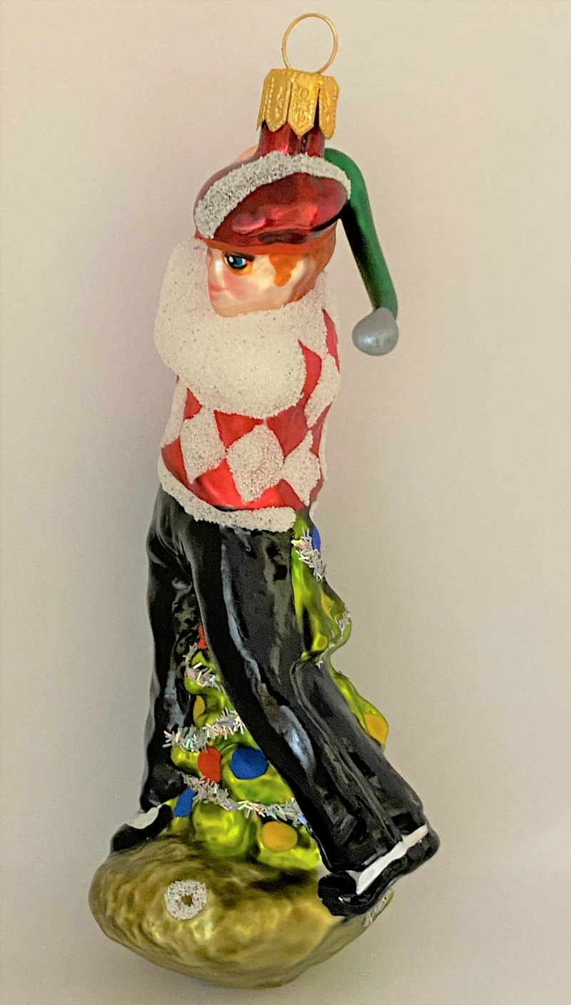 Golfer beim Abschlag