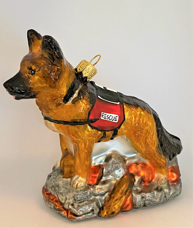 Deutscher Schäferhund Erdbeben-Suchhund