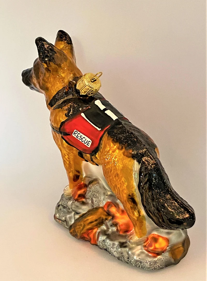 Deutscher Schäferhund Erdbeben-Suchhund