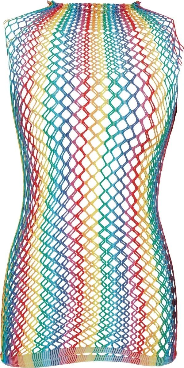 Fischnetz Shirt Regenbogen