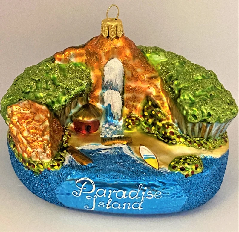 Paradies Insel mit Wasserfall