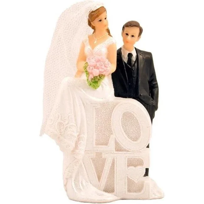 Hochzeitstortenfigur „Paar Love“, 11 cm