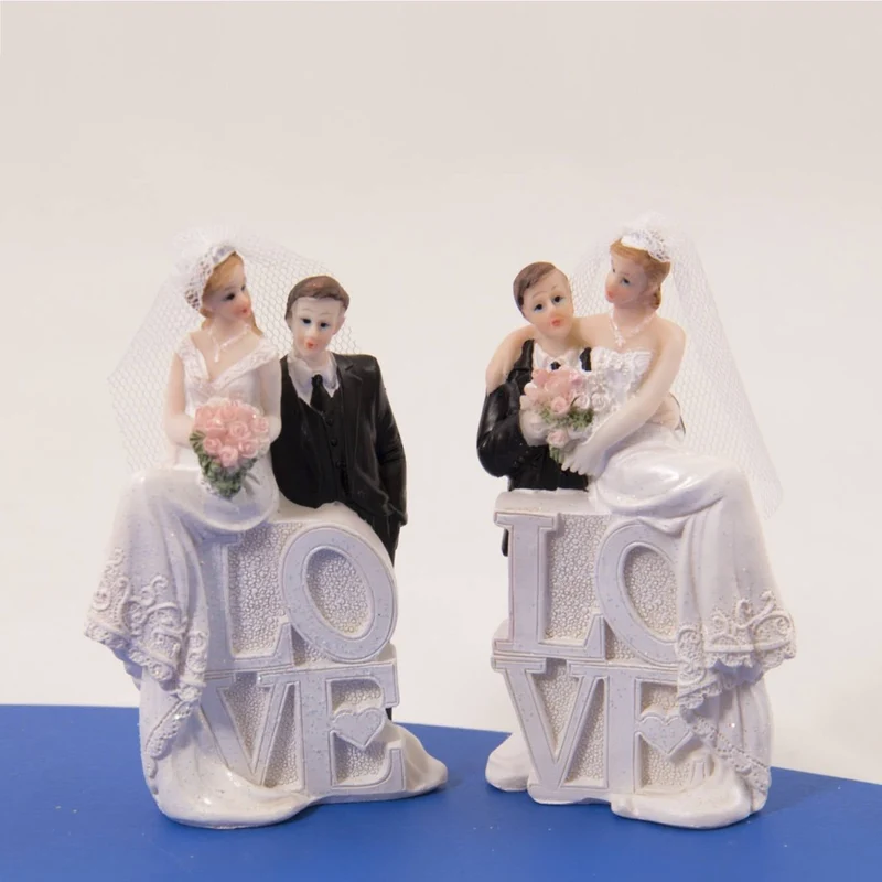 Hochzeitstortenfigur „Paar Love“, 11 cm
