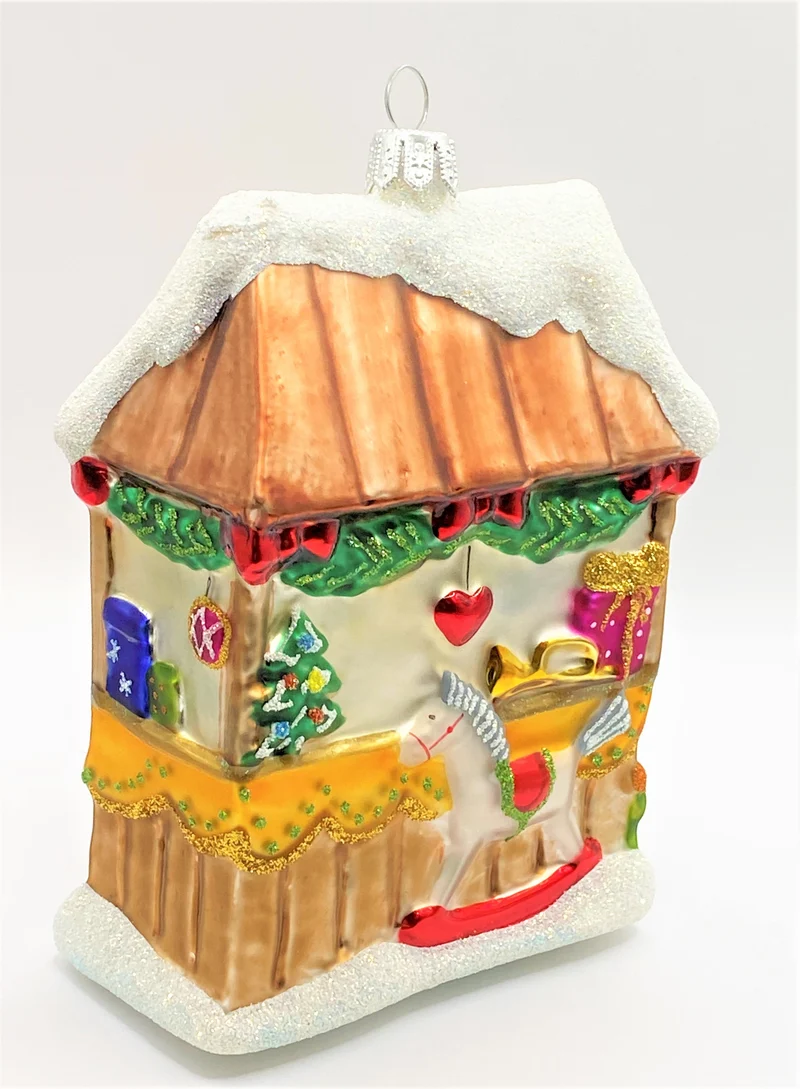 Der Weihnachtsmann ist am Weihnachtsmarkt