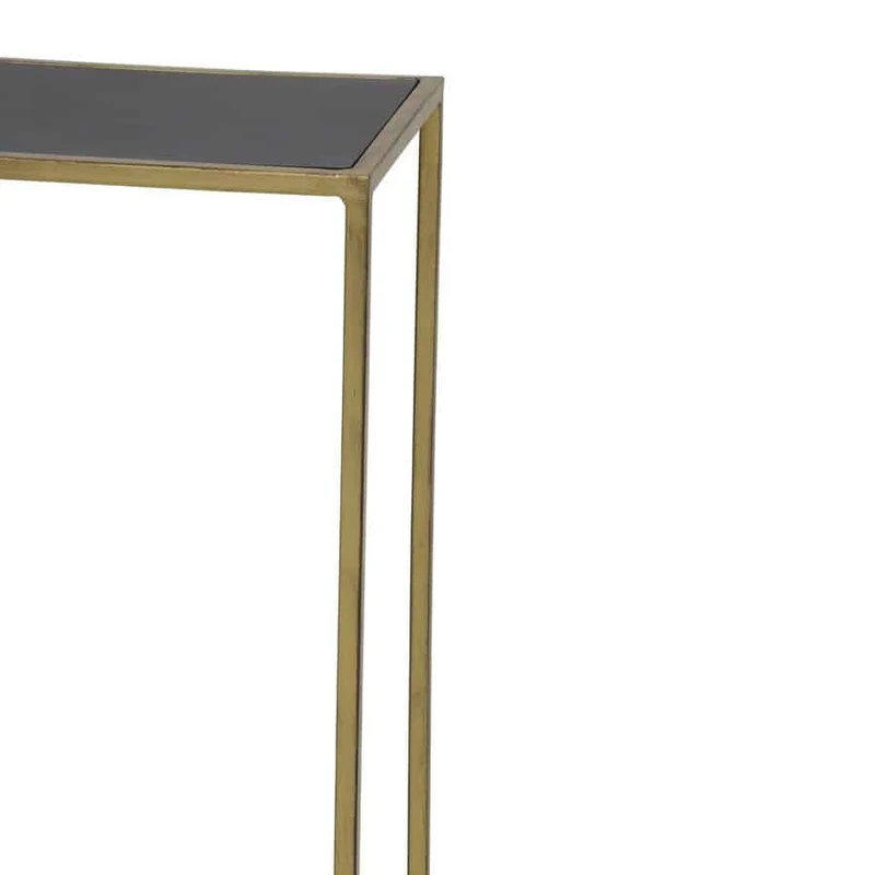 Beistelltisch Säule BOCA wash Gold matt schwarz