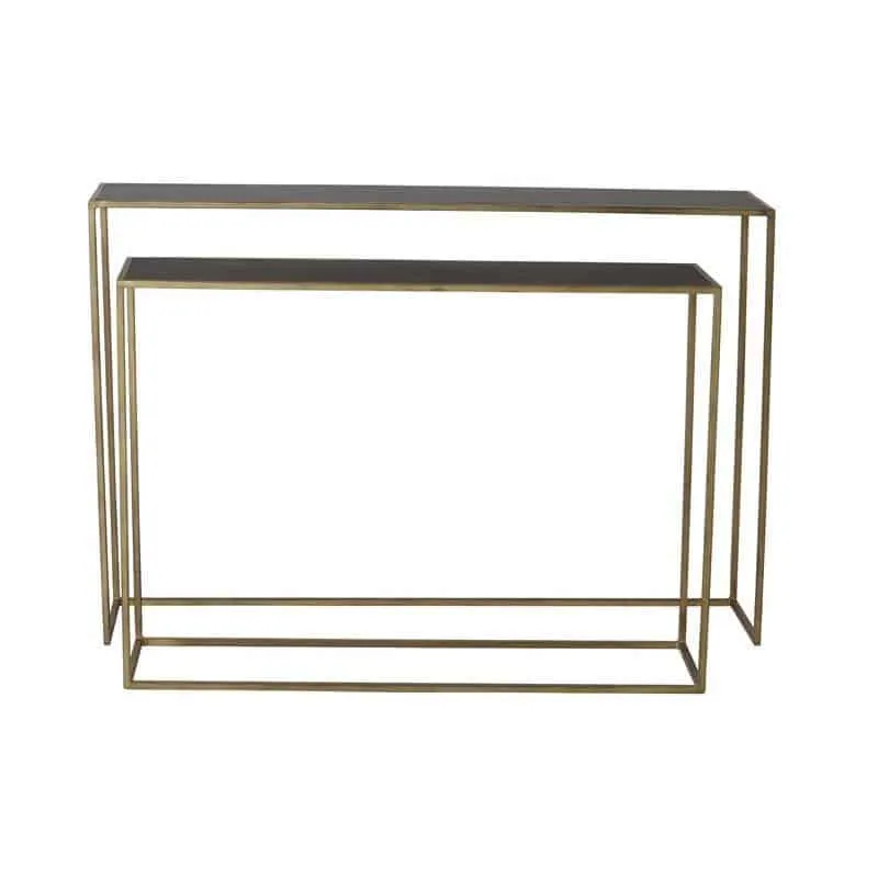 Konsolentisch BOCA wash Gold matt schwarz