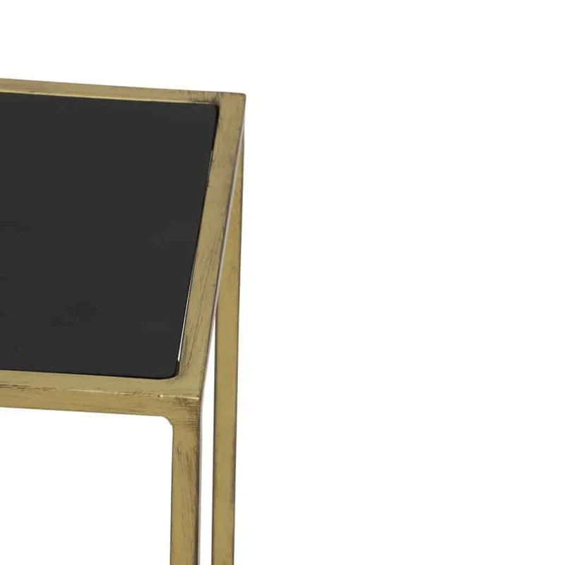 Konsolentisch BOCA wash Gold matt schwarz