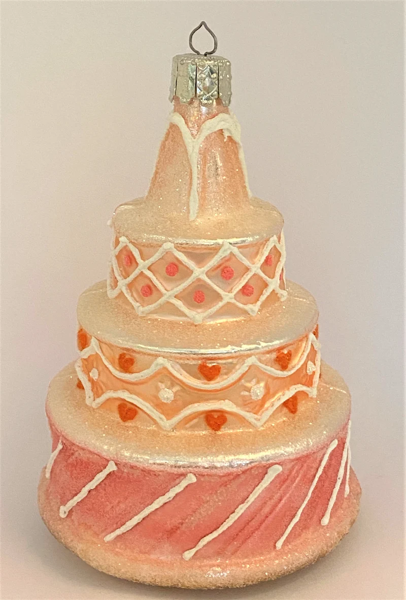 Hochzeitstorte rosa, 3-stöckig